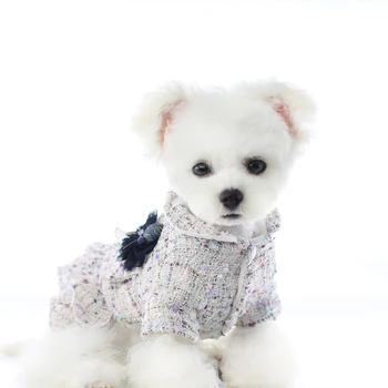 Iarna Câini Animale de companie de Moda de Îmbrăcăminte Câine Rochie de Printesa Fusta Cald Câine Haină de Costum Costum Catelus Yorkshire Pomeranian Haine XS