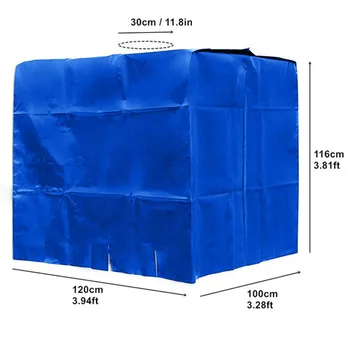 IBC Rezervor de Apă Acoperă Tona de Barili Accesorii Gradina de 1000 Litri Container Folie de Aluminiu rezistent la apa Praf UV de Protecție Acoperă