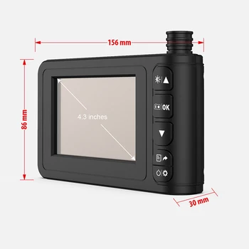 Industriale Endoscop Portabile 4.3 inch LCD Ecran Borescope de Înaltă Definiție 1080P Conducta de Inspecție Camera cu Lumina LED-uri F