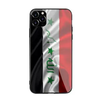 Irak Flagga Telefon Caz Pentru iPhone 12 11 Pro XS MAX 8 7 6 6S Plus X XR Pahar Caz de Telefon