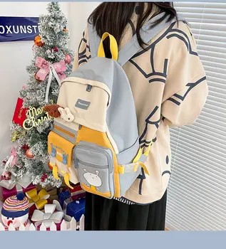 Japoneze ins colegiul vânt proaspăt fata moale fata de contrast de culoare ghiozdan versiunea coreeană versatil minunat student rucsac