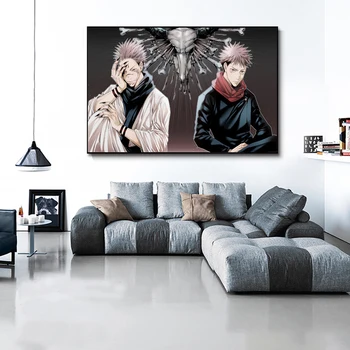 Jujutsu Kaisen Ryomen Sukuna Anime Poster Panza Pictura HD Printuri de Imagine Arta de Perete Modern Modular Living Decor Acasă