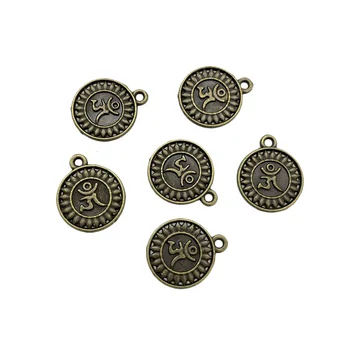 JunKang 20buc farmec simboluri religioase model de lotus pandantiv colier brățară DIY bijuterii lucrate manual cu ridicata conexiuni