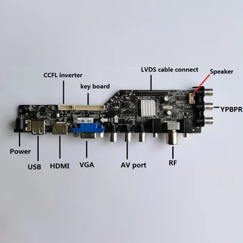 Kit Pentru LQ170M1LA4B/LQ170M1LA4G/LQ170M1LA04 1920x1200 compatibil HDMI USB cu LED-uri Panou LCD 2 CCFL Placa de sistem TV DVB-T de la Distanță