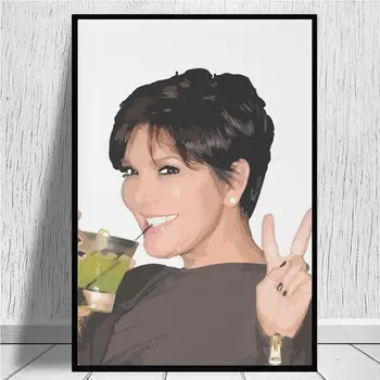 Kris Jenner panza printuri Postere Si Printuri Moderne Panza Pictura Arta de Perete Poza Pentru Decor Acasă Living, Camera pentru Copii