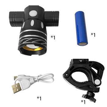 LED Biciclete Lumina Set T6 USB Baterie Reîncărcabilă Zoom Reglabil Bicicleta Fata Far Bicicleta Lampa cu Far rezistent la apa