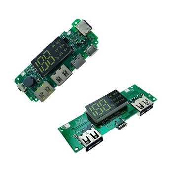 LED Dual USB 5V 2.4 a Micro/Type-C USB Mobile Power Bank 18650 Modulul de Încărcare Baterie de Litiu, Încărcător de Bord Circuit de Protecție