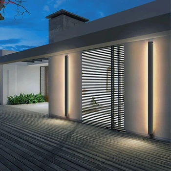 LED-uri în aer liber Lumina de Perete Lung de Perete de Lumină Modern, rezistent la apa IP65 Verandă, Grădină Lampă de Perete & Interior Dormitor Noptieră Decorarea Iluminare