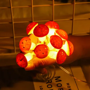LED-uri în Formă de Ciupercă Lampa USB de Alimentare în Ziua de Crăciun Lampa Star Șir Lampă Lampă Decorativă String