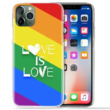 Lesbiene Gay Pride Curcubeu Coque Pentru iPhone 11 12 Pro Max Cazul XR XS X 8 7 Greu Plus Carcasa Telefon 6 6s + 5 5s SE Capacul de Plastic