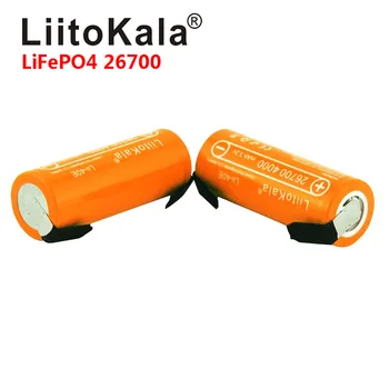 LiitoKala 3.2 V 26700 4000mAh Baterie LiFePO4 35A Descărcare Continuă Maximă baterie de Mare putere+Nichel foi