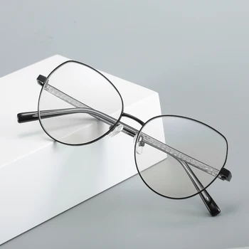 Lumina albastra anti-ochelari Optice rama de ochelari femei Ochi de Pisica femei rame ochelari de vedere Miopie ochelari baza de Prescriptie medicala ochelari de Metal