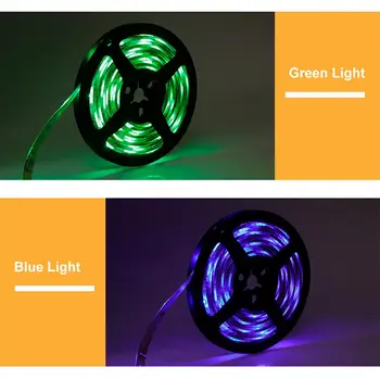 Lumini cu LED-uri Benzi USB Infraroșu de Control RGB SMD5050 DC5V 0,5 M 2M 5M Flexibil Lampa de Bandă Diodă TV de Fundal Iluminat Luces LED