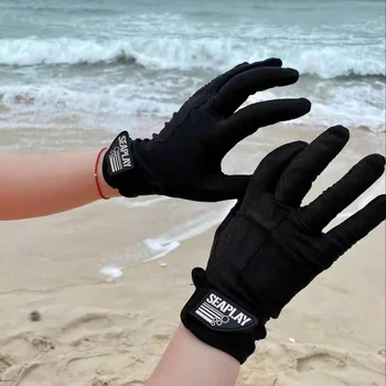 Lycra cu Degetul Mănuși de Scufundări Scuba Diving Freediving Tub Scufundări Echipamente de Soare-dovada Anti-UV Costum Protecția mâinilor