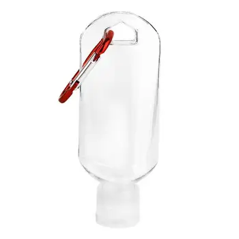 Machiaj Clar Sticlă Reutilizabile Portabil Mini Dimensiune de Alcool Sticla cu Pulverizator de Mână Sanitizer de Călătorie Mic Suport Cârlig Breloc 10BUC 50ml