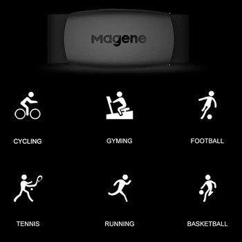 Magene Mover H64 Senzor de Ritm Cardiac Modul Dual ANT+ și Bluetooth Cu Curea de Piept Calculatorul de Ciclism Biciclete Wahoo Garmin Sport Monitor