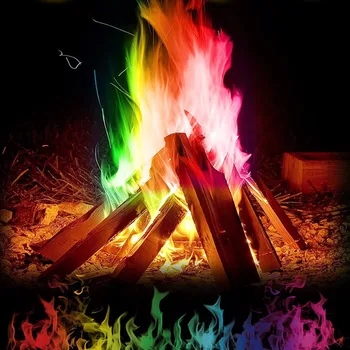 Magia Focului Mistic Trucuri Flăcări Colorate Foc Plicuri Șemineu Groapă Patio Jucărie Profesionale Magicienii iluzie Pirotehnice