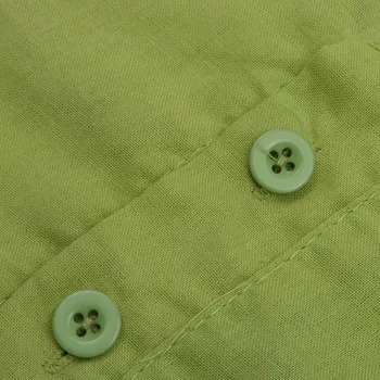 Mare Dimensiune Rochii de Vară 2021 Lenjerie de pat din Bumbac Tricou Femei Lung pentru Femei Bluza Tunica Liber Maneci Scurte Culoare Solidă #S