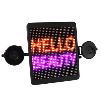 Masina LED Display Ecran APP Bluetooth de Control GIF Programabile Mesaj de Imagini Emoticoane Personalizate Controlate de Bord Accesorii Auto
