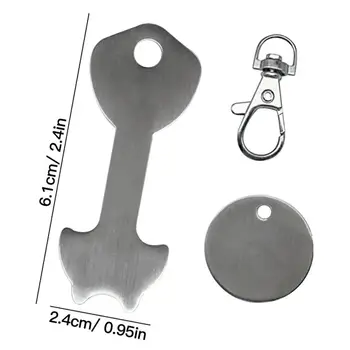 Metal Aliaj De Aluminiu Cheie Inel Simbol Cheie Lanț Cărucior De Cumpărături Jetoane Breloc Cumparat Tag Keyfobs Decor Acasă Meserii
