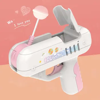Mini Lollipop Armă Armă De Bomboane De Animale Drăguț Dragoste Surpriză Lollipop Pentru Prietenul Copii Creative Pentru Copii Jucarie Prietena Cadou