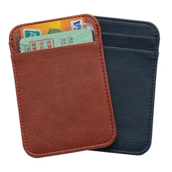 Mini Suport Card Portabil Carte de IDENTITATE a Titularului Clasice Verticale Mini Solid Titularul Cardului de Credit de Afaceri Multi-Card, Permis de conducere