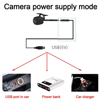 Mini USB WiFi fără Fir Masina din Spate Vedere aparat de Fotografiat din Față vedere comutator camera 720P HD cu Night Vision wifi Inversă Parcare Spate Camera