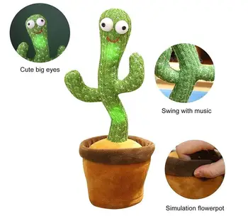 Minunat Jucărie Vorbind Dans Cactus Papusa Vorbi De Înregistrare A Sunetului Repeta Jucărie Kawaii Cactus Jucarii Copii, Educație Pentru Copii Jucarie Cadou