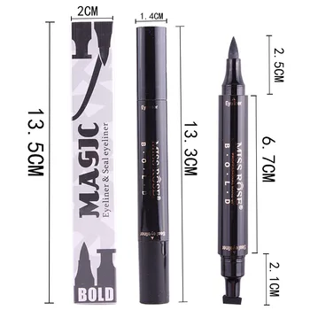 Miss Rose brand de machiaj lichid creion contur de ochi rezistent la apa de linie de culoare negru cu ștampilă sigiliu creion dermatograf MS104&MS134