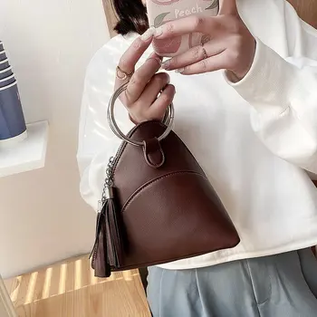 Moda Moale Impermeabil Pu Piele Tote Pungi pentru Femei 2021 Nou Geantă de mână de Femei coreene de Lux Simplitate Triunghiul Sac Sac Principal