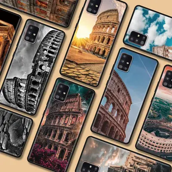 Model Negru Caz pentru Samsung Galaxy A51 A71 A21s A31 A12 A41 A11 A51 A02s A42 A01 A32 5G A91 Colosseum Roma Italia Capacul Telefonului