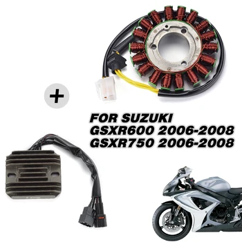 Motocicleta Generator Bobinei Statorului+Regulator de Tensiune Redresor Kit Pentru Suzuki GSXR 600 750 GSXR600 GSXR750 GSX-R750 2006 2007 2008