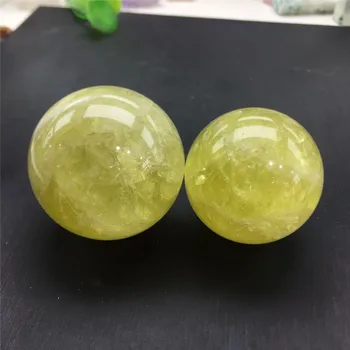 Naturale citrin minge de cristal de cuarț pietre pretioase minerale masaj sfera spirituală reiki healingcrafts decor acasă