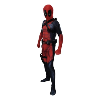 New sosire Deadpool cosplay musculare Deadpool Cosplay Costum Wade Wilson Costum Deadpool Cosplay Salopeta Pentru Petrecerea de Halloween