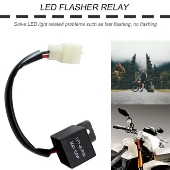 Noi 12V 2-Pin Motocicleta Electronice, LED Flasher Releul 150W LED-uri de Semnalizare Becuri LED Indicator de Viraj Lumina Flasher Releu Semnalizare
