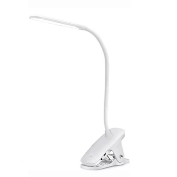 Noi 360 de Grade Pliere Clemă Lampa de Birou USB Led Lampa de Masa Lampa de Masa cu Clip Pat Citind Cartea de Lumină LED-uri de Masă Moderne, Corpuri de