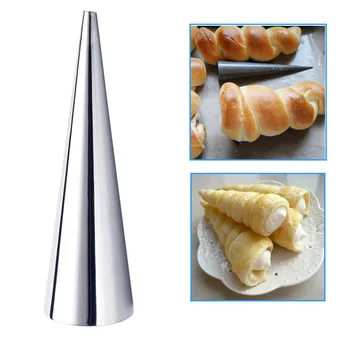 Noi 5pcs/lot DIY Conuri de Spirala din Otel Inoxidabil Rola Croissant Tuburi Corn pâine, produse de Patiserie face Tort Mucegai Bucătărie Instrumente de copt