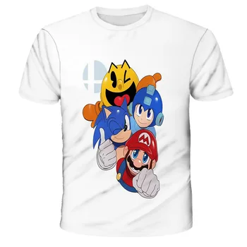 Noul Baieti T shirt Super Mario Haine Fete Amuzante tricouri Vara Respirabil maneci Scurte Confortabile, Supradimensionate T-Shirt
