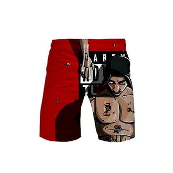Nouă Bărbați Gangsta Rap 2Pac 3D Tupac, Costume de baie, pantaloni Scurți, Trunchiuri de Plaja Bord pantaloni Scurți de Înot Pantaloni de Funcționare Sport Surffing Cool pantaloni scurți