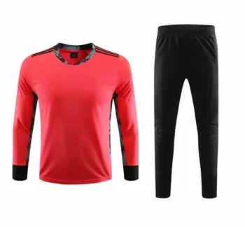 Oamenii de Fotbal de Formare Portarul Uniformă Costum Nou 2020 Masculin de Fotbal Jersey Set Tricou cu Maneci Lungi, de Protecție Burete Pantaloni Personalizate