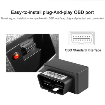 OBD II Tracker GPS rezistent la apa OBD2 Auto Dispozitiv de Urmărire a Vehiculelor 16 Pini OBD Plug Play GSM Auto GPS Locator Accesoriile