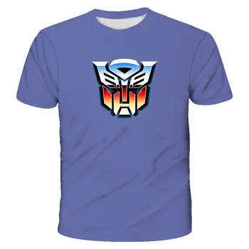Optimus Logo-ul de Vara tricou de Desene animate Transformers băieți haine de Moda T-shirt de Imprimare fete haine Copii haine pentru Copii
