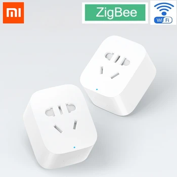 Original Xiaomi mijia Soclu Inteligent Plug Zigbee Versiunea WiFi de la Distanță fără Fir Adaptor de Priza de Putere Timer Comuta pe și în afara de APP