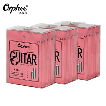 Orphee KX80 Ukulele, Chitara Siruri de caractere Nailon Alb din Plastic, Materiale din Oțel Carbon Fibre 4-String Mici Guitarra Accesorii