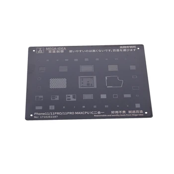 Oțel negru BGA Reballing Stencil Kit pentru iPhone 11 11Pro XS XS MAX X 8P 7P 8 7 6S 6 IC Chip Tin de Plantare de Lipit Net