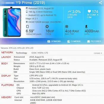 Panou frontal Pentru Huawei Honor 9X Premium P Inteligente Z Y9 Prim-2019 STK-LX1 Touch Screen Capac de Sticlă Nu Display LCD Digitizer Senzor