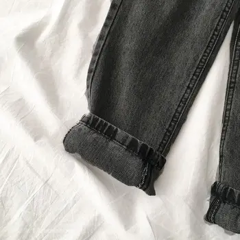 Pantaloni Din Denim Pentru Femei Primavara-Coreean De Epocă Streetwear Blugi Toamna Talie Mare 2021 Stretch Elastic Pantaloni Din Denim De Moda Creion