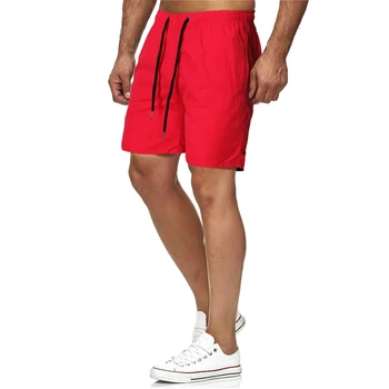 Pantaloni scurți pentru Bărbați 2021 Noua Moda de Vara Casual Barbati de Culoare Simplu Sport Fitness Slim Stil Plajă pantaloni Scurți pentru Bărbați