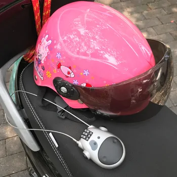 Parola Casca de Blocare cu Cablu de Oțel Lacăt de Bicicletă Anti-furt Mini Antifurt Scuter Lovitură de Biciclete Accesorii pentru Motociclete, MTB