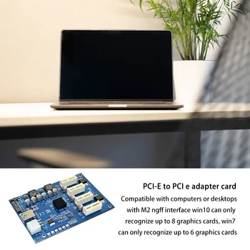PCIe pentru PCI Express 1 4 Slot Riser Card USB 3.0 M2 unitati solid state 4 Port PCI-e Adaptor de Port Card de Multiplicare pentru BTC Miner